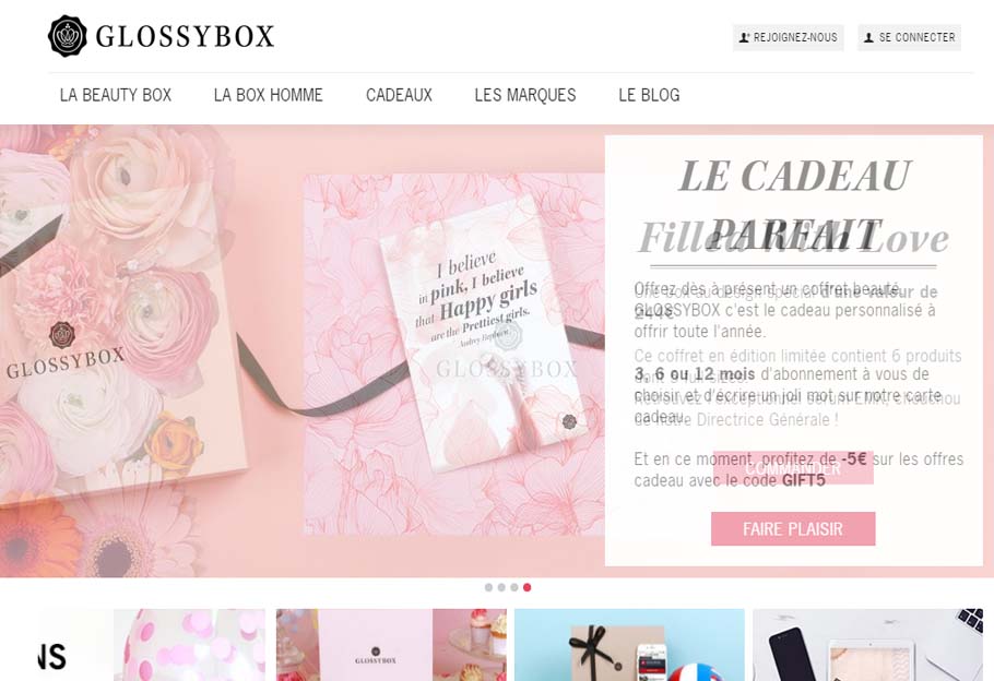 parfumerie en ligne glossybox