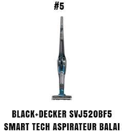 Black+decker SVJ520BF5 smart tech aspirateur balai