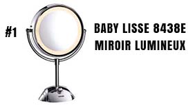 Baby lisse 8438E miroir lumineux