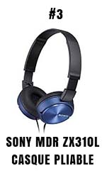 Sony MDR ZX310L casque pliable
