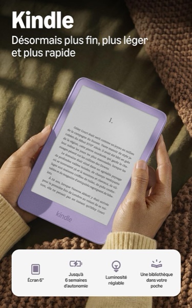 Liseuse Kindle 16 Go nouvelle génération