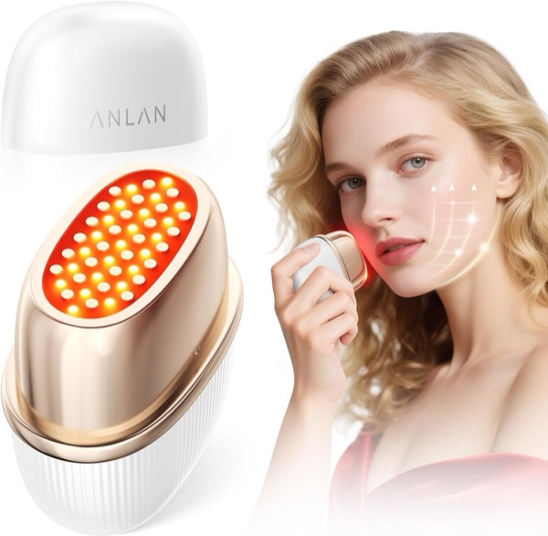 Appareil de radiofréquence visage ANLAN blanc en forme de gua sha