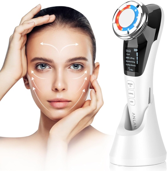 Appareil de soin du visage ANLAN 5 en 1 blanc et noir