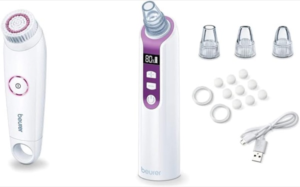 Coffret Beurer avec l'appareil anti points noirs FC 41 et la brosse visage FC 45