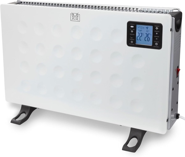 Convecteur électrique mobile Perel SMART1310 blanc avec écran