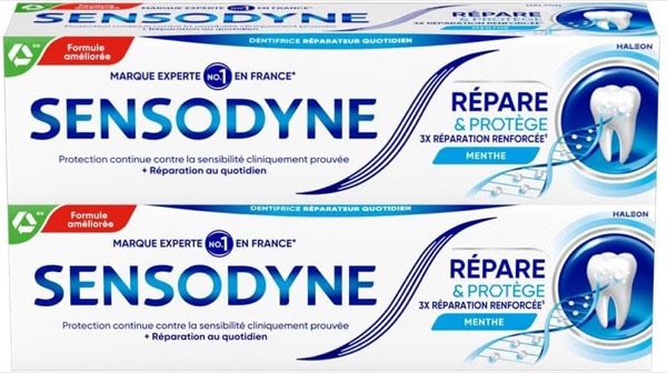 Dentifrice Sensodyne Répare et Protège pour dents sensibles