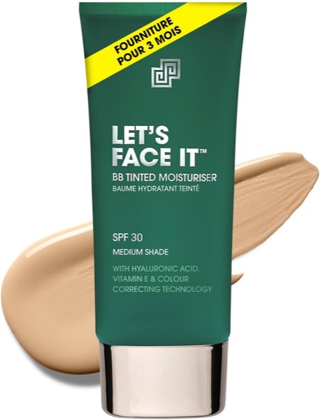 Tube vert d'hydratant teinté pour homme Shakeup Let's Face It