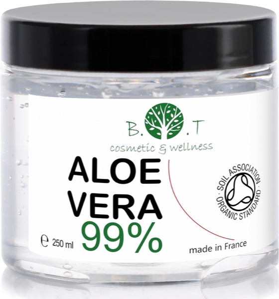 Pot de gel d'aloe vera B.O.T cosmetic & wellness 250 ml