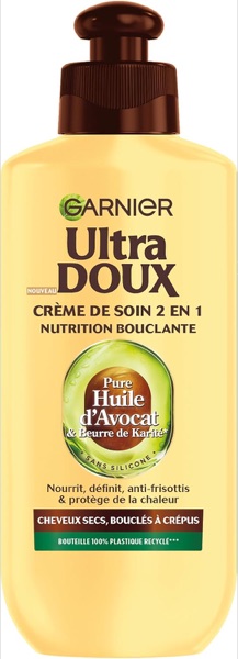 Crème sans rinçage Garnier Ultra Doux avocat et karité pour cheveux bouclés