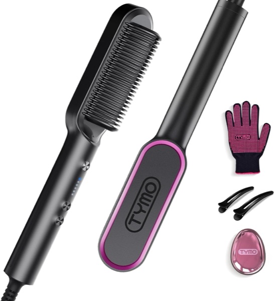 Brosse lissante chauffante TYMO Ring noire