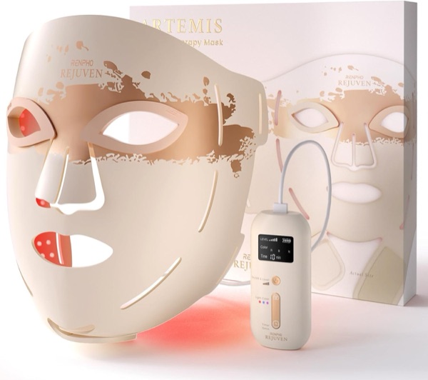 Masque LED Renpho en silicone avec sa télécommande