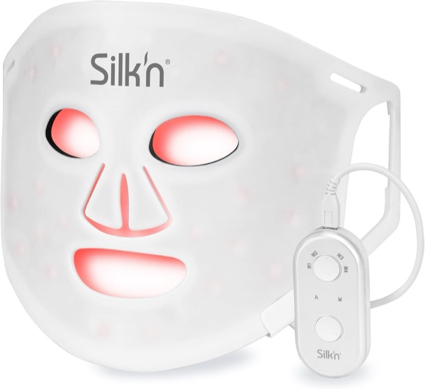 Masque LED Silk'n LED Face Mask 100 en silicone blanc