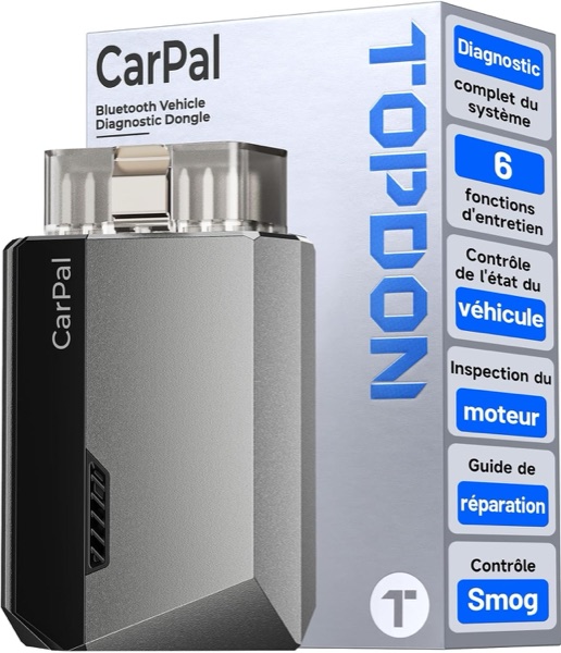Boîtier de diagnostic OBD2 TOPDON Carpal-A gris