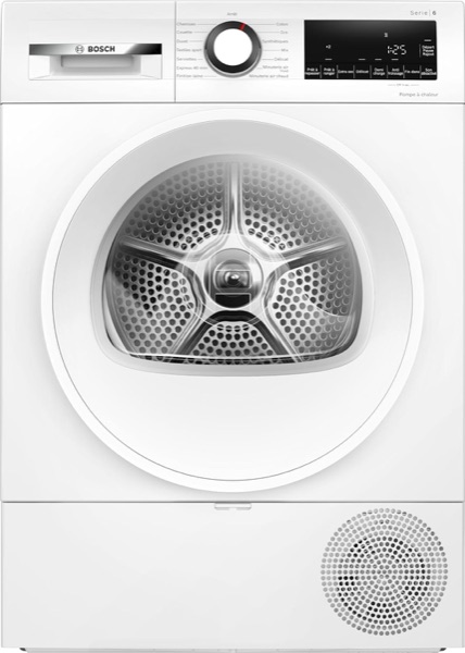Sèche-linge pompe à chaleur Bosch WQG1420DFR Série 6 blanc, 9 kg