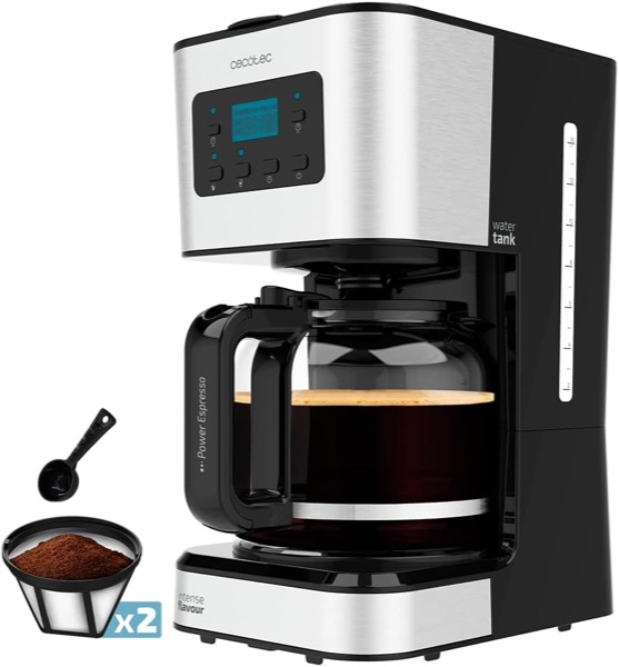 Cafetière filtre programmable Cecotec Coffee 66 Smart Plus inox avec écran LCD