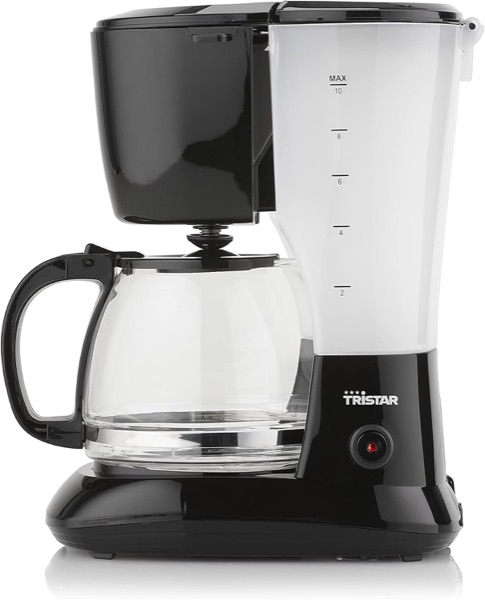 Cafetière filtre Tristar CM-1245 noire avec verseuse en verre 1,25 litre