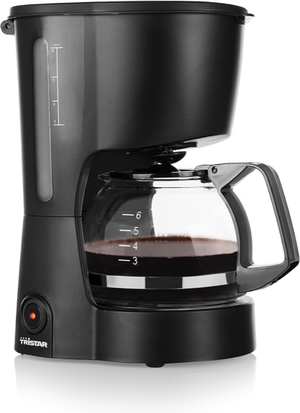 Petite cafetière filtre Tristar CM-1246 noir mat avec carafe en verre
