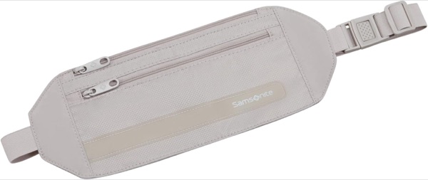 Ceinture porte-monnaie Samsonite TA Revolution grise avec protection RFID