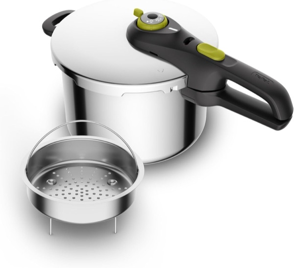 Autocuiseur Tefal Secure 5 Neo 6 litres en inox brossé