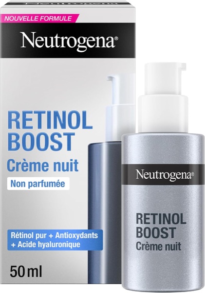 Crème de nuit Neutrogena Retinol Boost en flacon-pompe