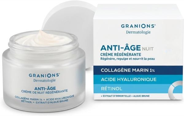 Crème de nuit Granions au collagène marin et au rétinol