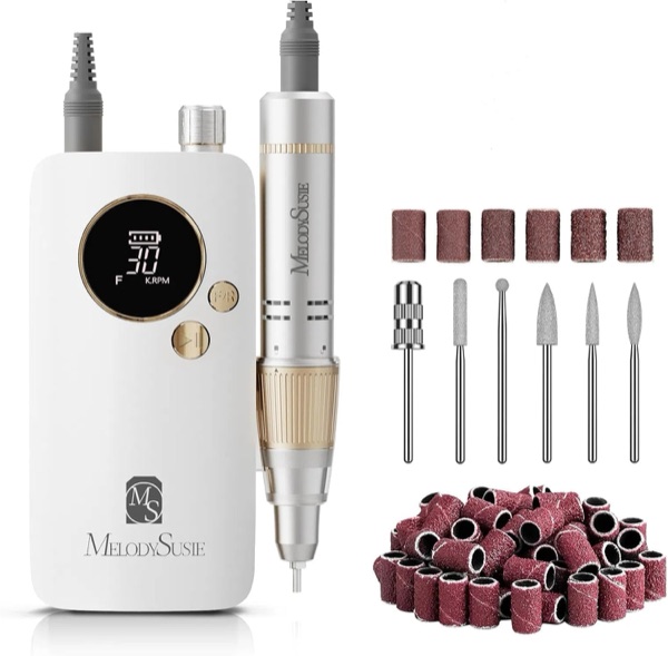 Ponceuse à ongles MelodySusie SC320F à clip avec sa pièce à main