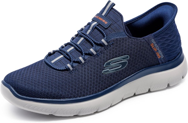 Basket homme Skechers Summits High Range bleu marine à enfiler